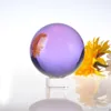 Amethyst Magic Crystal Ball Ball Sphere con decoración de stand de cristal6677463