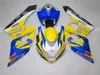 Injection molding TOP selling fairing kit for Suzuki GSXR1000 05 06 blue yellow fairings set GSXR1000 2005 2006 OT13