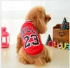 2017 heißer Verkauf Hund Sommer Kleidung Haustier Sport Mesh Weste Basketball Kleidung Teddy Kleidung Größe XXS XS S M L schwarz Rot Farbe