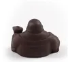 wholesale purple clay big belly Maitreya Buddha Chinese oolong tea pets kongfu tea accessories factory outlet T68