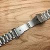 JAWODER Watch band 18 20 22 24mm Men Pure Solid Stainless Steel Brushed Watch Strap Deployment Buckle Bracelets233f