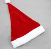 Wysokiej jakości Christmas Hat Dorosłych Christmas Party Cap Czerwony Pluszowy Kapelusz Dla Santa Claus Kostium Christmas Decoration Prezent WA1499