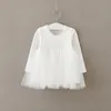 Kızlar Uzun Kollu Elbiseler Online Alışveriş Sonbahar Bahar 2021 Bebek Kız Giysileri Düz Renk Çocuk Tutu Elbise 17080801