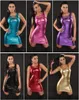 6 colori 2017 donne di vendita calde PVC Faux Leather Bodycon Club Dress Sexy Night Clubwear scava fuori vestito effetto bagnato vestito in lattice