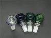 Nouveau Design Universel 14mm 18mm En Verre Mignon Tabac En Verre pour l'eau Bongs Heady Épais Verre Sec herbe fumer bol