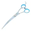 7.0 Polegadas VS Profissional Pet Scissors para Dog Grooming Corte Afiada Tesoura Clipper Curvo Tesouras Animais Clippers De Cabelo, LZS0187