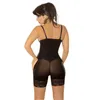 Kobiety Halter Paski Czopiarki Sheer Underbust Bodysuit Shapewear Odchudzanie Waist Trener Tummy Control Bielizna Butt Lifter Zips BodyShaper Plus Rozmiar 6XL Hurtownie