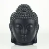 Partihandel- keramisk oljebrännare, Buddha Head Oil Station, Black and Whitetemple / Home