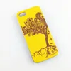 Étuis de téléphone en bois naturel avec des motifs sculptés personnalisés de haute qualité pour iPhone 6 7 Plus