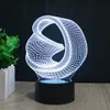 3D Abstract Night Light 7 Color Change LED Table Lamp Xmas Toy Gift 3d lamp for kids9107557
