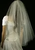 New Arrival Two layer White ivory champagne wedding veil cut edge Elbow Lehgth