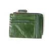 Vax läder kreditkort plånbok med drivrutiner licensinnehavare toppkvalitet vintage designer kvinnor dragkedja plånbok 2017 ny ID-hållare