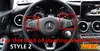 Stylizacja samochodu srebrna Mercedes Benz C klasa W205 Paddle kierownicy C180 C200 C260 C300278Q