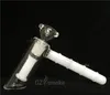 martello di vetro hitman tubo di acqua di vetro inebriante perc tubo a mano bianco percolatore gorgogliatore tubo di fumo di vetro bambù tabacco bong bong gorgogliatore