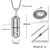 Fashion Jewelry Simple Personality Pills Titanium Steel Pendant Stainless Steel Capsules Pendant Necklace270a