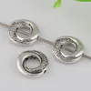 Heet ! 200 stks antiqued zilver zinklegering ronde cirkel spacer kralen frame charms 15mm diy sieraden