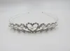 Hot Koop Charm Bruiloft Bruidsmeisje Tiara Crown Hoofdband Hart Bloem Meisjes Liefde Kristal Rhinestone Party Sieraden B179