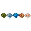 Mushroom Glass Carb Cap Kolorowe czapki Dym z otworem OD 35mm UFO Hat style For Quartz Banger