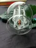 Round claw jellyfish glass bongs accessories Glass Smoking Pipes colorful mini multi-colors Hand Pipes Best Spoon glas