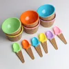 2023 nuova ciotola per gelato colorata per bambini con cucchiaio vaschetta per gelato per bambini ciotola per dessert senza BPA (7)