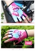 Fashion Women Cycling Gloves 2017 MTB Fitness Female Sport Full Finger Polyester Bike Gloves Outdoor Mountain Road Bicycle Gloves Best