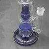 Çift Perc Petek ve Lastik Percolator Dab Rig ile 11.5 inç Cam Nargile Su Bong