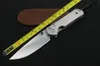 spedizione gratuita Nuovo Chris Reeve CNC D2 Lama Sebenza 21 Style Full TC4 TITANIO Maniglia coltello pieghevole DF03