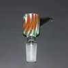 Tigela de fumar colorida para cachimbos de água Bong 14,4 mm 18,8 mm bonito conjunto masculino Tigela de vidro HEADY alta tubos de borosilicato Acessórios