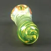 5 Inch Glass Hand pipe Double Bowl 3D Pattern Glass Smoking Pipe spoon pipe