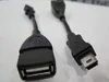 11cm Micro USB to mini USB Host OTG Cable for DAC Portable Digital Amplifier tablet pc mobile phone mp4 mp5 500pcs/lot