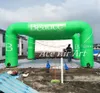 6 m L x 5,75 m B x 3 m H, kühles grünes aufblasbares Zelt mit Logo ohne Nebelmaschine, Unterstand zum Parken von Autos
