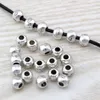 MIC 200pcs Antique Prata Liga de Zinco Bali Estilo Rodada Spacer Bead 7x6mm Jóias DIY D18