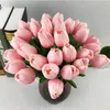 Tulipán Flor Artificial 2017 Real Touch PU Ramo de Flores Artificiales Para la Decoración Del Hogar Flores Decorativas de Boda