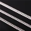 6mm 18 -32 Men Gold Chain Long Necklace Platinum Plated Jewelry Curb Cuban Link Chain Necklace257W