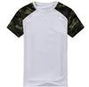 Moda 2017 Erkekler için Rahat Kamuflaj T-shirt Pamuk Ordu Taktik Savaş Askeri Spor Camo Camp Erkek T Shirt Tees ücretsiz kargo