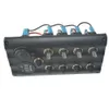 12V ou 24V DC 4 Gang 5 Disjuntores LED Painel de interruptor à prova d'água Barco marinho RV Novo4010140