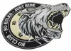 NO CLUB - NO RULES - JUST RIDE WOLF PATCHES EMBROIDERED IRON OR SEW ON JACKET BACK FULL SIZE MC CLUB258j