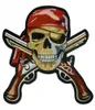 Bold Pirate Skull With Guns Patch, Pirate Embroidered Iron On Or Sew On Patches 2.75*3 INCH Free Shipping