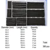 385 Pcs Heat Shrink Tube Tubing Storage Box 21 Shrink Ratio 600V Voltage Rating UL RoHS Standard for Protection Insulation1323272