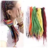 Synthetische haakvlechten Twist Haar Nepal Felted Wool Dreadlocks Synthetische Vlechten Hair Extensions 90cm-120cm 24 kleuren Populair