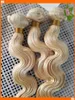 best-selling Platinum Blonde hair extensions lace closure brazilian Malaysian Indian Peruvian body wave weave full head 3pc wholesale