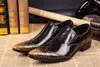 Stile ITALIA! Scarpe in pelle da uomo scarpe casual a punta scarpe eleganti da uomo in pelle Business zapatos de hombre, taglie grandi EU38-46