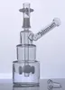 Hitman Glasbongs Classic Cake Rauchen Pfeifenöl Rigs Shisha Bubbler Rohre mit farbigem Reifen Perc 14 mm Außengewinde