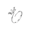 Hip Hop Jewerly Rings Dolphins Dragonfly Wings of the Angel Love Fox Butterfly Ring Ring القابلة للتعديل للنساء