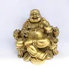 Pur cuivre chaise Sit maitreya article d'ameublement rire статуя Будды