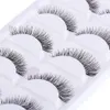 Extensão de cílios cruzados naturais 10 pares/conjunto de maquiagem cílios longos para olhos