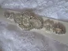 Prawdziwy Po tanie, ale wysokiej jakości perłowe kryształy kryształowe pasek ślubny Pasek ślubny shinny nowożeńca