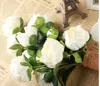 Real Natural Touch PU Pioenknoppen boeket bruiloft bruid Holding bloem bruids handgreep bloemen huis decoratieve ornament2547266