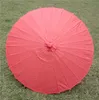 Nieuwe papieren parasol in effen kleur Fancy bruids parasols Diameter 23,6 inch 9 kleuren beschikbaar