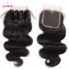 5Pcs Lot Peruvian Virgin Hair Body Wave Lace Closure With 4 Bundles Human Hair Weave 100% Unprocessed Peruvian Virgin Hair Extension Dyeable